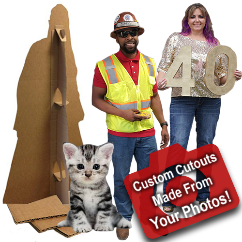 Custom Cardboard Cutouts Free Shipping – Life Size Custom Cutouts