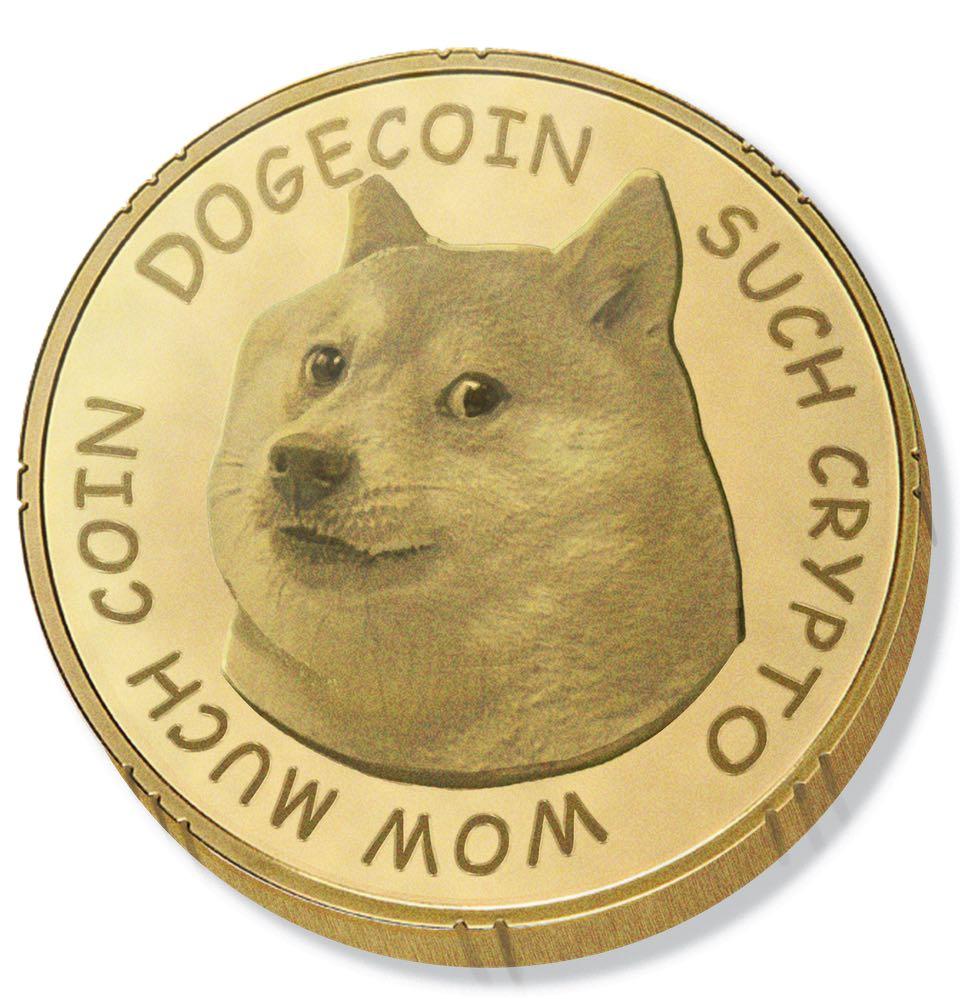 Realistic Doge Coin Cardboard Cutout
