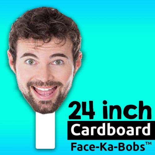 4 Pieces  24" Custom Cardboard Face-Ka-Bobs Cutouts
