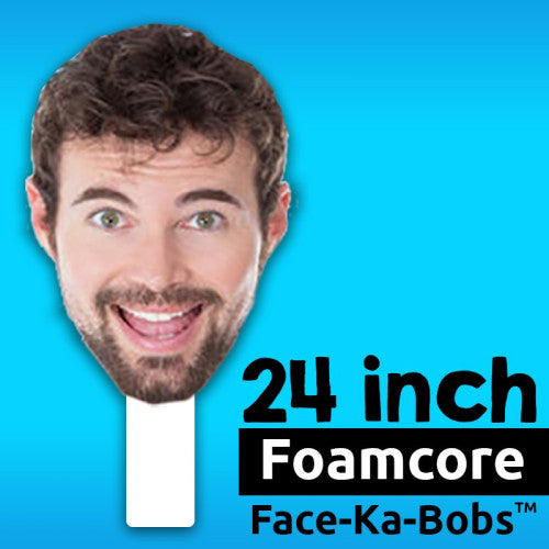 4 Pieces 24" Custom Foamcore Face-Ka-Bobs Cutouts