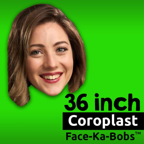 3 Pieces 36" Custom Coroplast Face-Ka-Bobs Cutouts