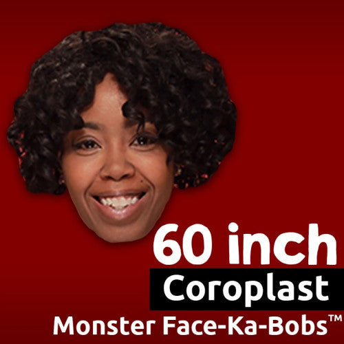60" Custom Coroplast Face-Ka-Bobs Cutouts